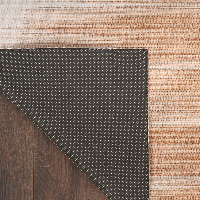 Nourison Vintage Home 6' x 9' Fabric Brown Modern Indoor Rug