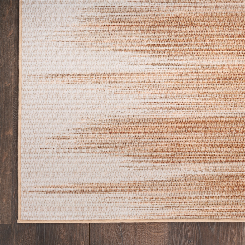 Nourison Vintage Home 5' x 7' Fabric Brown Modern Indoor Rug