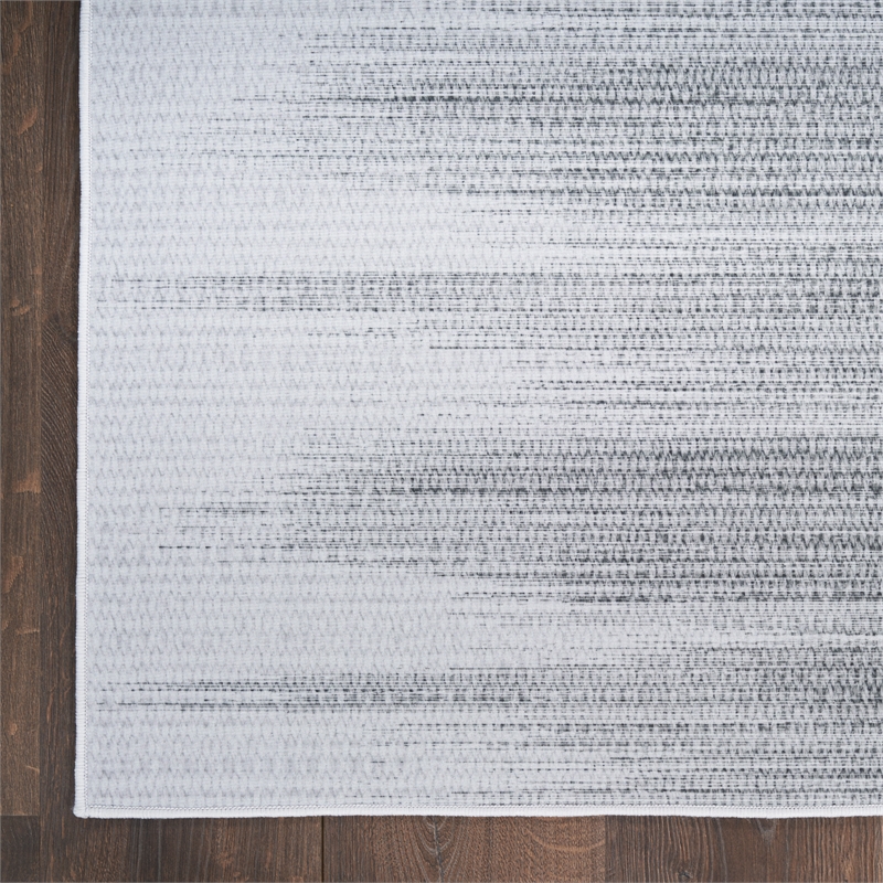 Nourison Vintage Home 6' x 9' Fabric Gray Modern Indoor Rug