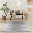 Nourison Vintage Home 6' x 9' Fabric Gray Modern Indoor Rug