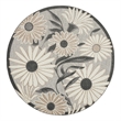 Nourison Aloha 5' x Round Beige Fabric Contemporary Area Rug (5' Round)