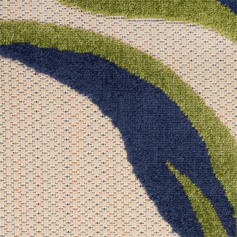 Nourison Aloha 10' x 14' Multicolor Fabric Contemporary Area Rug (10' x 14')