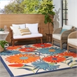 Nourison Aloha 10' x 14' Multicolor Fabric Contemporary Area Rug (10' x 14')