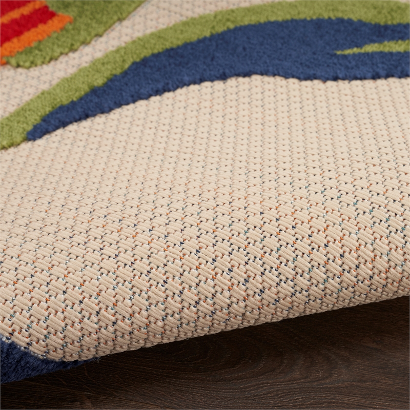 Nourison Aloha 10' x 14' Multicolor Fabric Contemporary Area Rug (10' x 14')