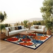 Nourison Aloha 10' x 14' Multicolor Fabric Contemporary Area Rug (10' x 14')