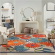 Nourison Aloha 10' x 14' Multicolor Fabric Contemporary Area Rug (10' x 14')