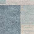 Nourison Astra Machine Washable 4' x 6' Blue Ivory Modern Fabric Indoor Rug