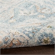 Nourison Astra Machine Washable 4' x 6' Light Blue Vintage Fabric Indoor Rug