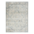 Nourison Astra Machine Washable 4' x 6' Light Blue Vintage Fabric Indoor Rug