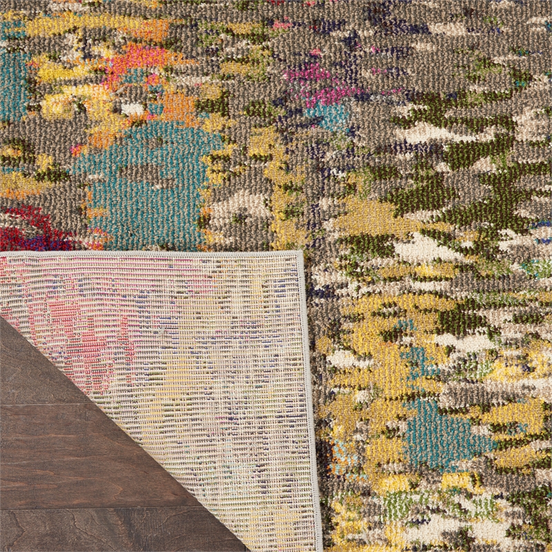 Celestial 9' x 12' Sunset/Multi-Color Fabric Modern & Contemporary Indoor Rug