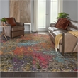 Celestial 9' x 12' Sunset/Multi-Color Fabric Modern & Contemporary Indoor Rug