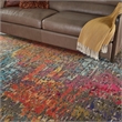 Celestial 9' x 12' Sunset/Multi-Color Fabric Modern & Contemporary Indoor Rug
