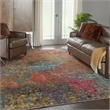 Celestial 9' x 12' Sunset/Multi-Color Fabric Modern & Contemporary Indoor Rug