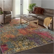 Celestial 9' x 12' Sunset/Multi-Color Fabric Modern & Contemporary Indoor Rug