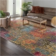 Celestial 9' x 12' Sunset/Multi-Color Fabric Modern & Contemporary Indoor Rug