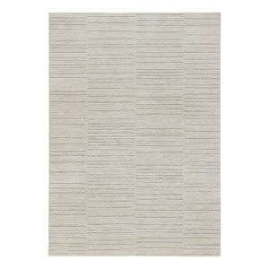 Nourison Santa Cruz 47x71&quot Indoor Contemporary Fabric Rug in Ivory and Gray