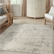 Nourison Concerto 4' x 6' Cream Gray Fabric Modern Area Rug (4' x 6')