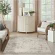 Nourison Concerto 4' x 6' Cream Gray Fabric Modern Area Rug (4' x 6')