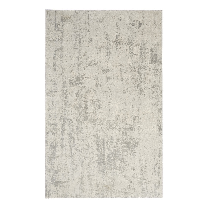Nourison Concerto 4' x 6' Cream Gray Fabric Modern Area Rug (4' x 6')