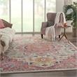 Nourison Passion 9' x 12' Ivory Pink Fabric Bohemian Area Rug (9' x 12')