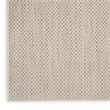 Nourison Courtyard 20' Runner' Ivory Silver Fabric Modern Area Rug