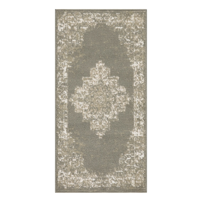 Nourison Grafix 2' x 4' Olive Fabric Vintage Area Rug (2' x 4')
