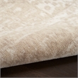 Nourison Grafix 8' Runner Ivory Beige Fabric Vintage Area Rug (8' Runner)
