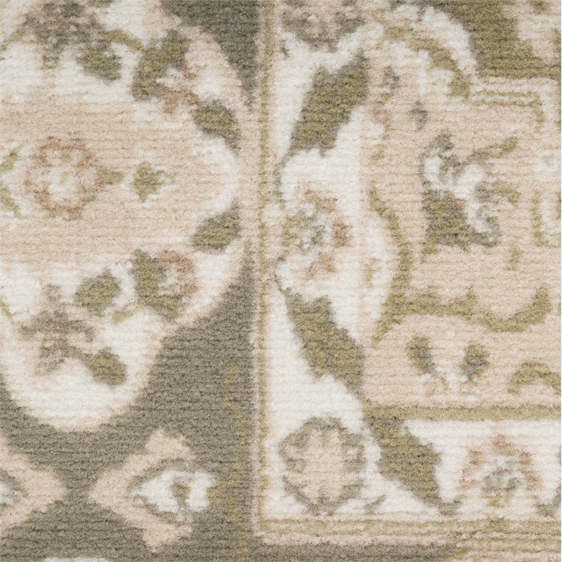 Nourison Grafix 5' x 7' Green Fabric Vintage Area Rug (5' x 7')