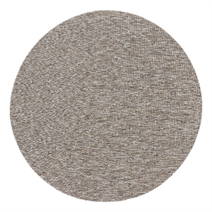 Nourison Practical Solutions 96x96&quot Round Contemporary Fabric Rug in Gray/Mocha