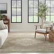 Nourison Grafix 5' x 7' Olive Fabric Vintage Area Rug (5' x 7')