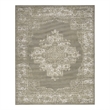 Nourison Grafix 5' x 7' Olive Fabric Vintage Area Rug (5' x 7')
