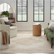 Nourison Grafix 8' x 10' Ivory Beige Fabric Vintage Area Rug (8' x 10')
