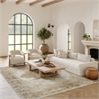 Nourison Grafix 8' x 10' Ivory Beige Fabric Vintage Area Rug (8' x 10')