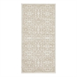 Nourison Jubilant 2' x 4' Ivory Beige Fabric Farmhouse Area Rug (2' x 4')