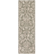 Nourison Jubilant 7' Runner Olive Fabric Vintage Area Rug (7' Runner)