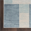 Nourison Home Astra Machine Washable 9' x 12' Blue Ivory   Area Rug