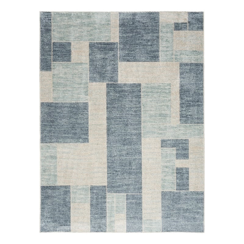 Nourison Home Astra Machine Washable 9' x 12' Blue Ivory   Area Rug