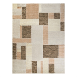 Nourison Home Astra Machine Washable 9' x 12' Beige Multicolor   Area Rug