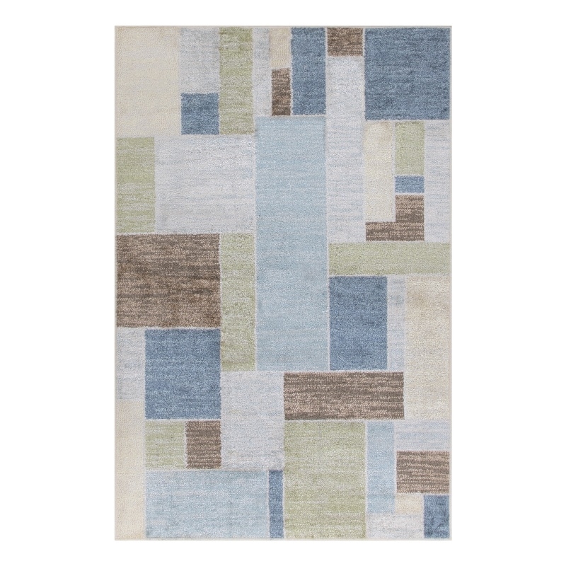 Nourison Home Astra Machine Washable 2' x 4' Blue Green Multicolor   Area Rug