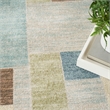 Nourison Home Astra Machine Washable 7' x 9' Blue Green Multicolor   Area Rug