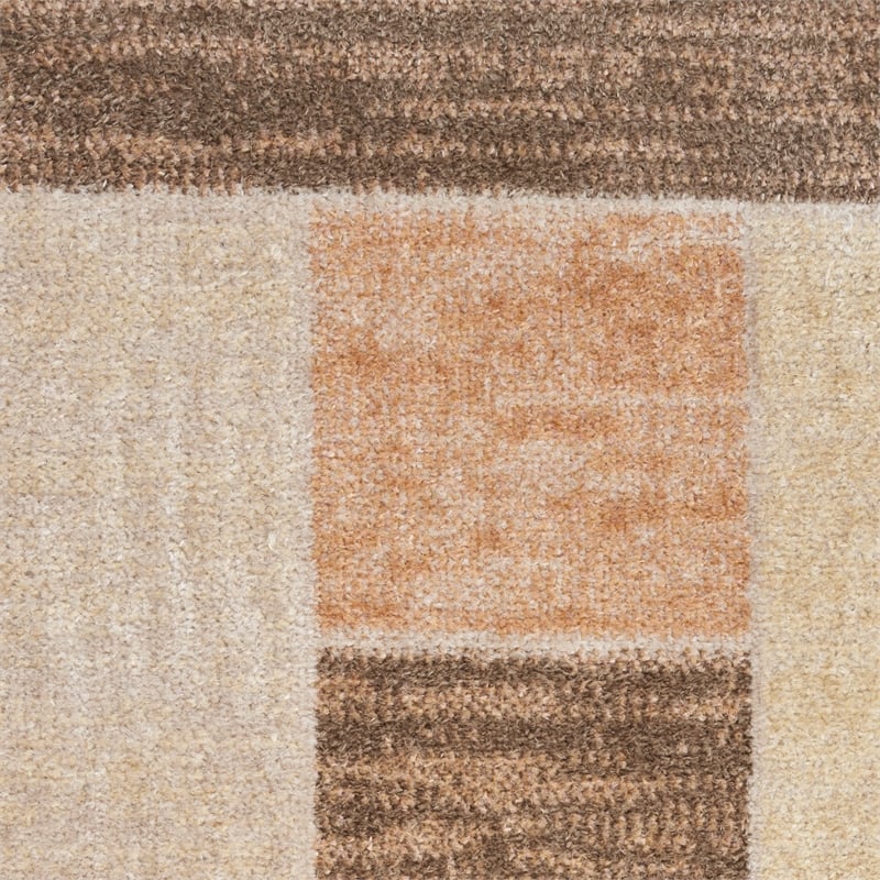 Nourison Home Astra Machine Washable 7' x 9' Beige Multicolor   Area Rug