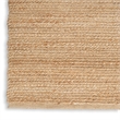 Nourison Home Natural Jute 8' x Square Natural Fabric Area Rug