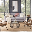 Nourison Home Natural Jute 8' x Square Natural Fabric Area Rug