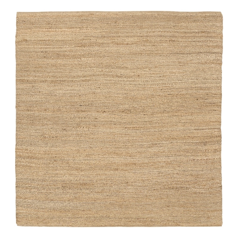 Nourison Home Natural Jute 8' x Square Natural Fabric Area Rug