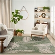 Nourison Home Garden Oasis 8' x 10' Green Ivory   Area Rug