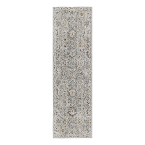 Nourison Home Oushak Home 8' Runner Mint   Area Rug