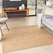 Nourison Home Natural Jute 4' x Square Natural   Area Rug