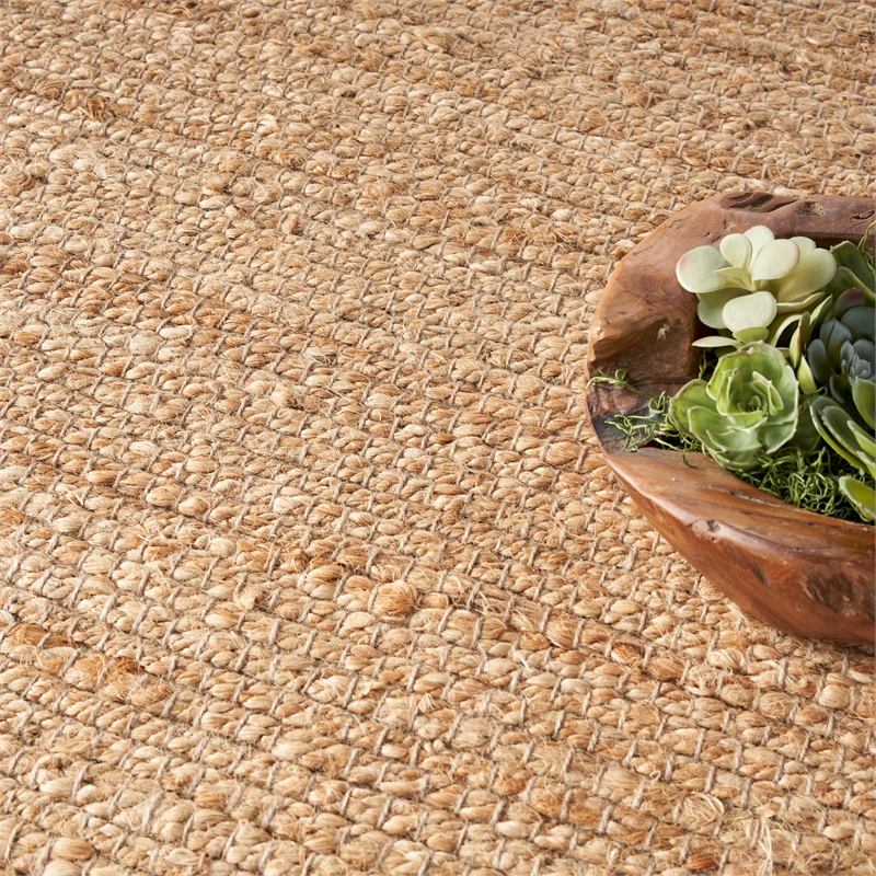Nourison Home Natural Jute 4' x Square Natural   Area Rug