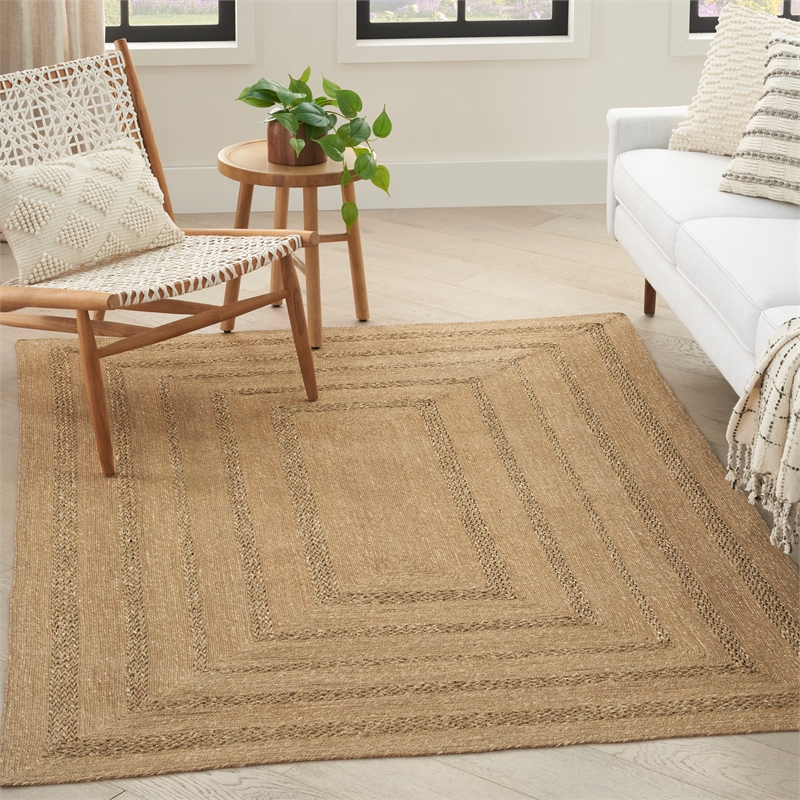 Nourison Home Natural Seagrass 4' x 6' Natural   Area Rug