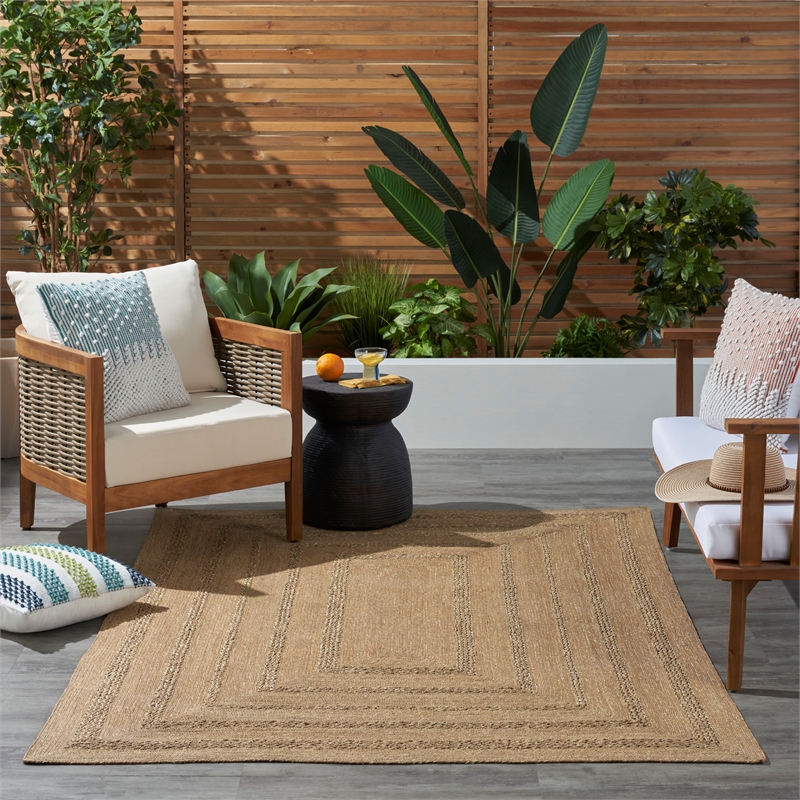 Nourison Home Natural Seagrass 4' x 6' Natural   Area Rug